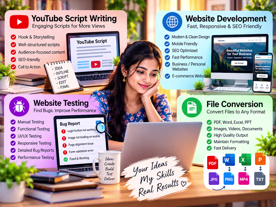 Cover image for :🚀 Creative & Digital Services
I