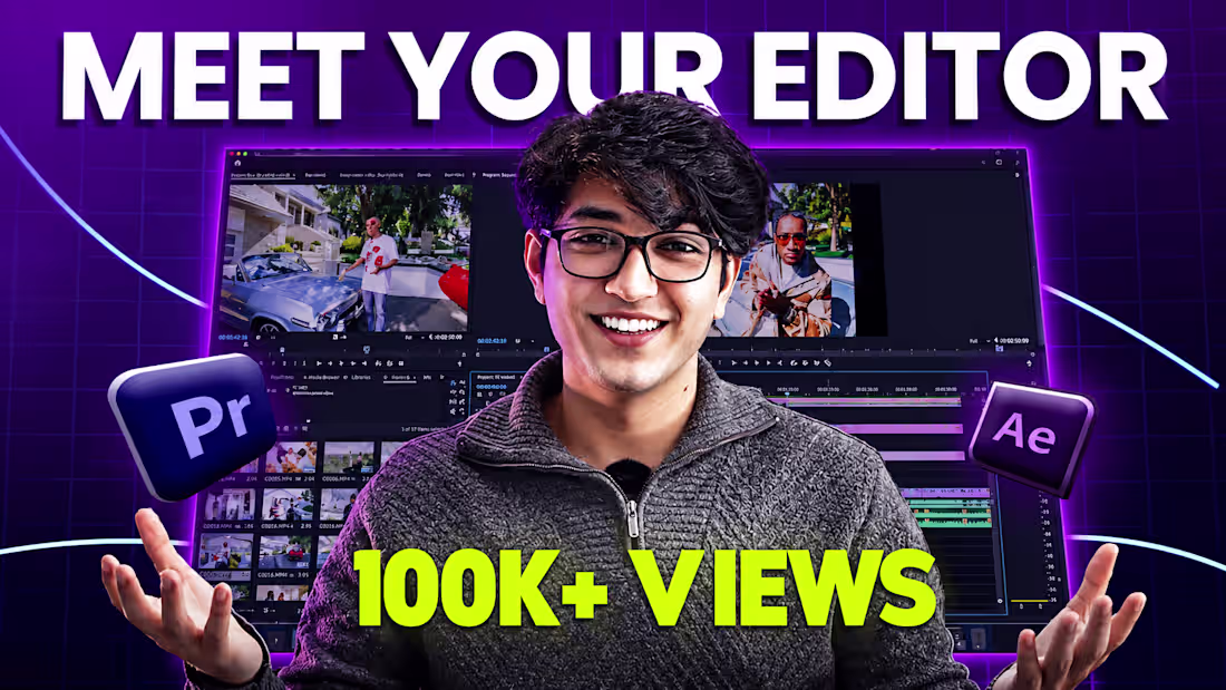 Cover image for I will do professional video editing for youtube/social media
