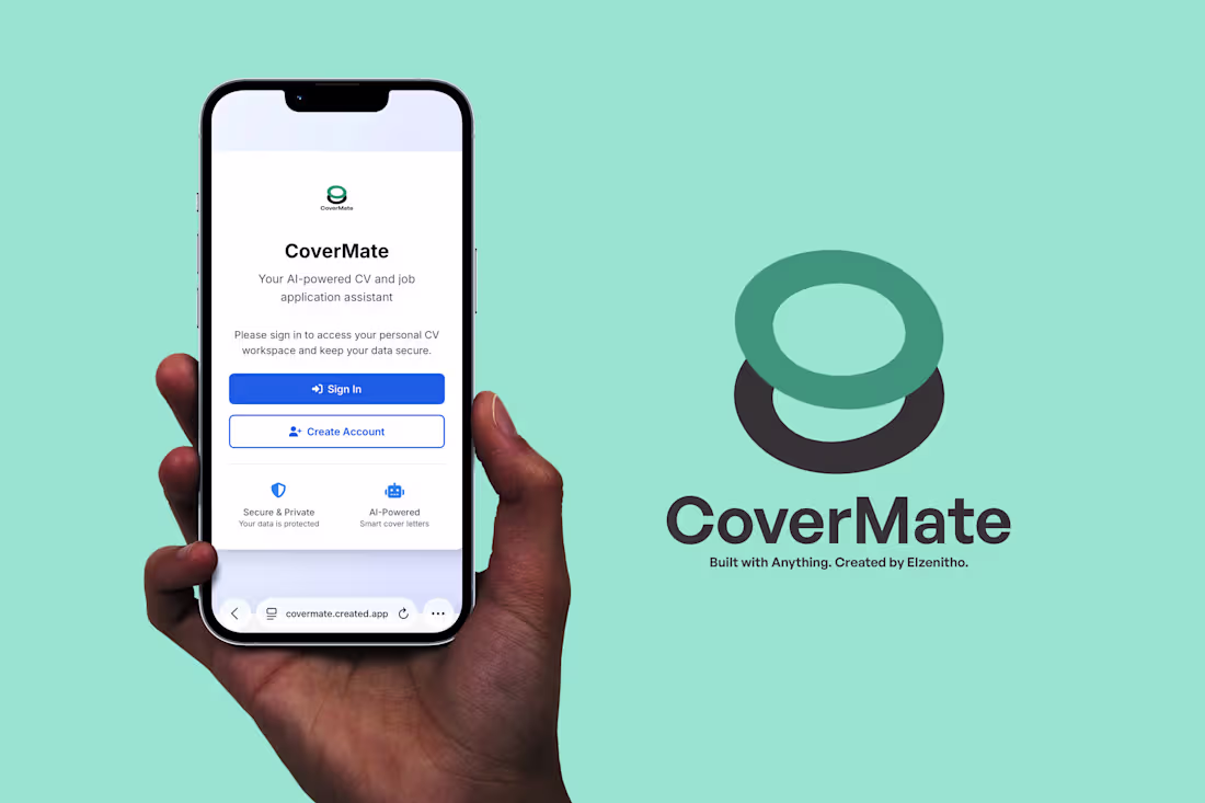 Cover image for CoverMate: Your AI-Powered CV and Job Application Assistant ...