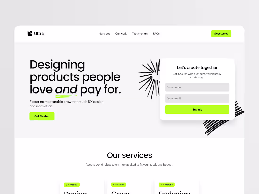 Cover image for Website design or redesign