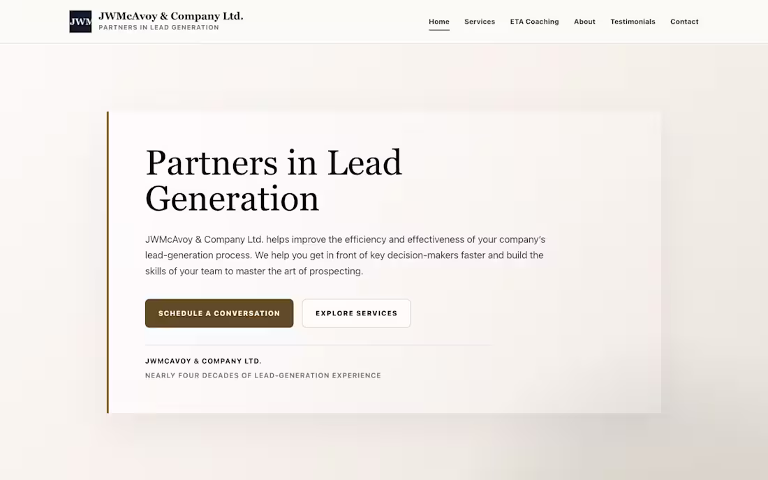 Cover image for Custom small-business website