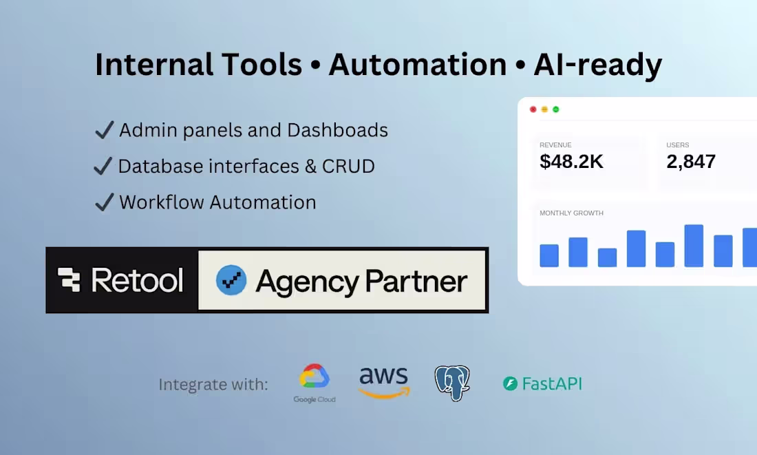 Cover image for Enterprise Retool App Development