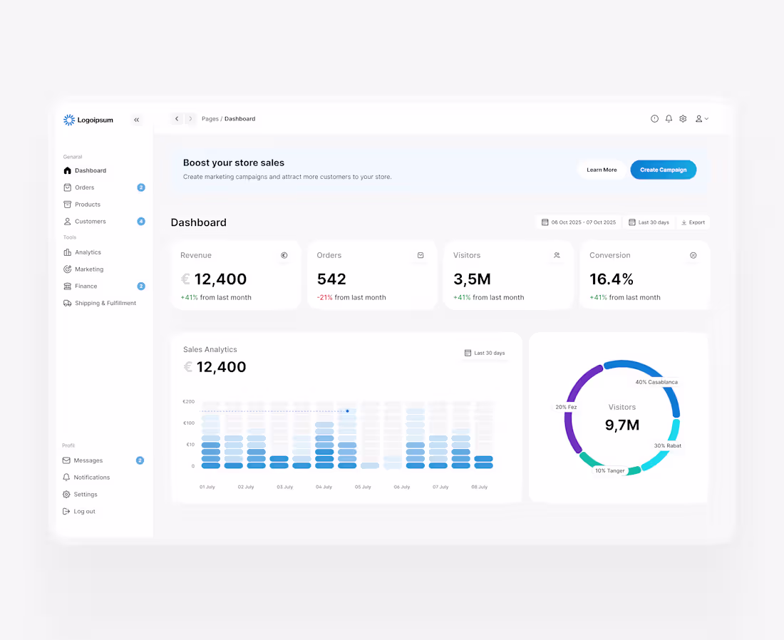 Cover image for Dashboard UI Design