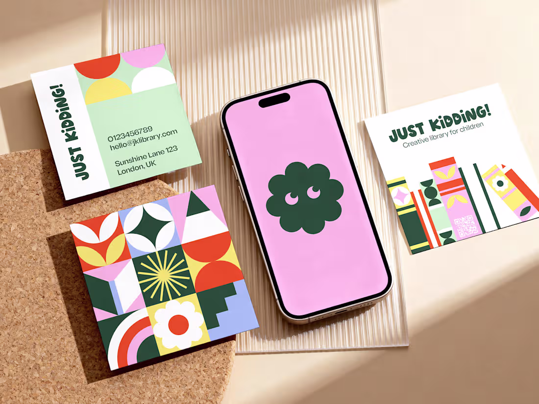 Cover image for JUST KIDDING! | Brand Identity & Collateral
