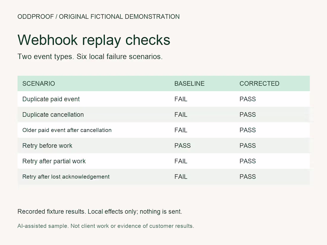 Cover image for Test duplicate, reordered and retried webhook events
