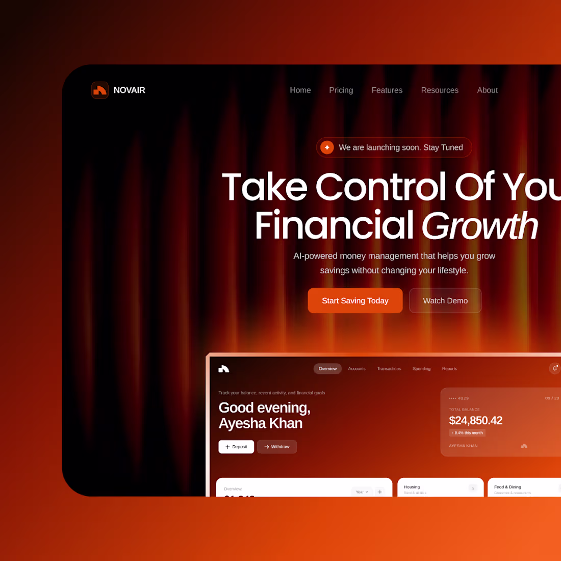 Cover image for NOVAIR — Digital Banking, Designed
