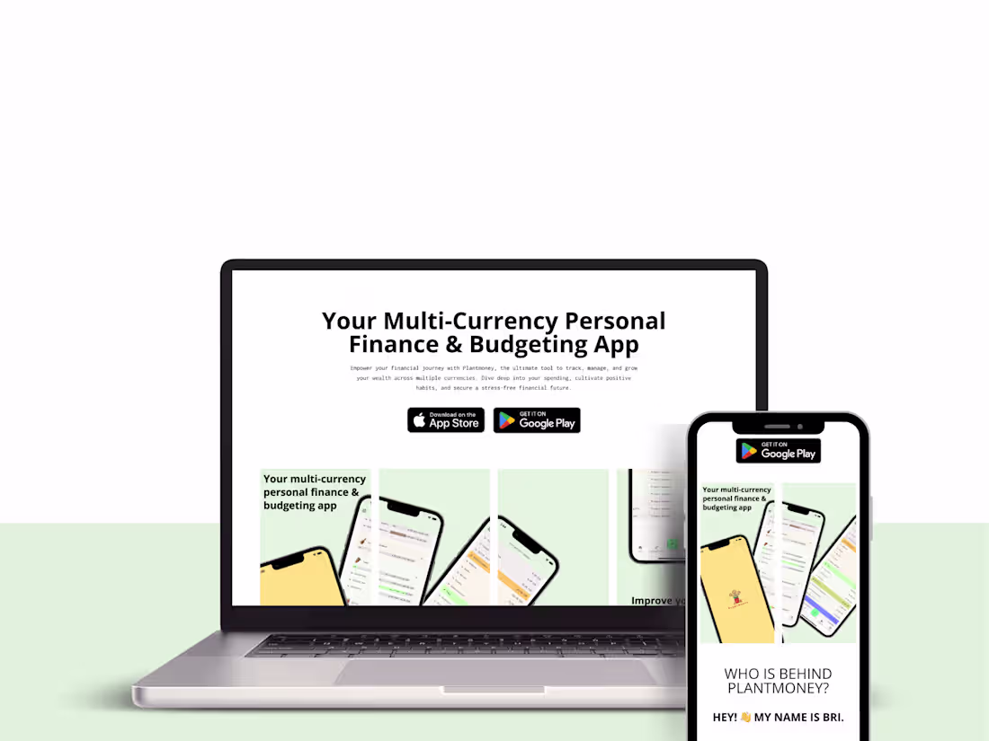 Cover image for Showcase website for Plantmoney.io
