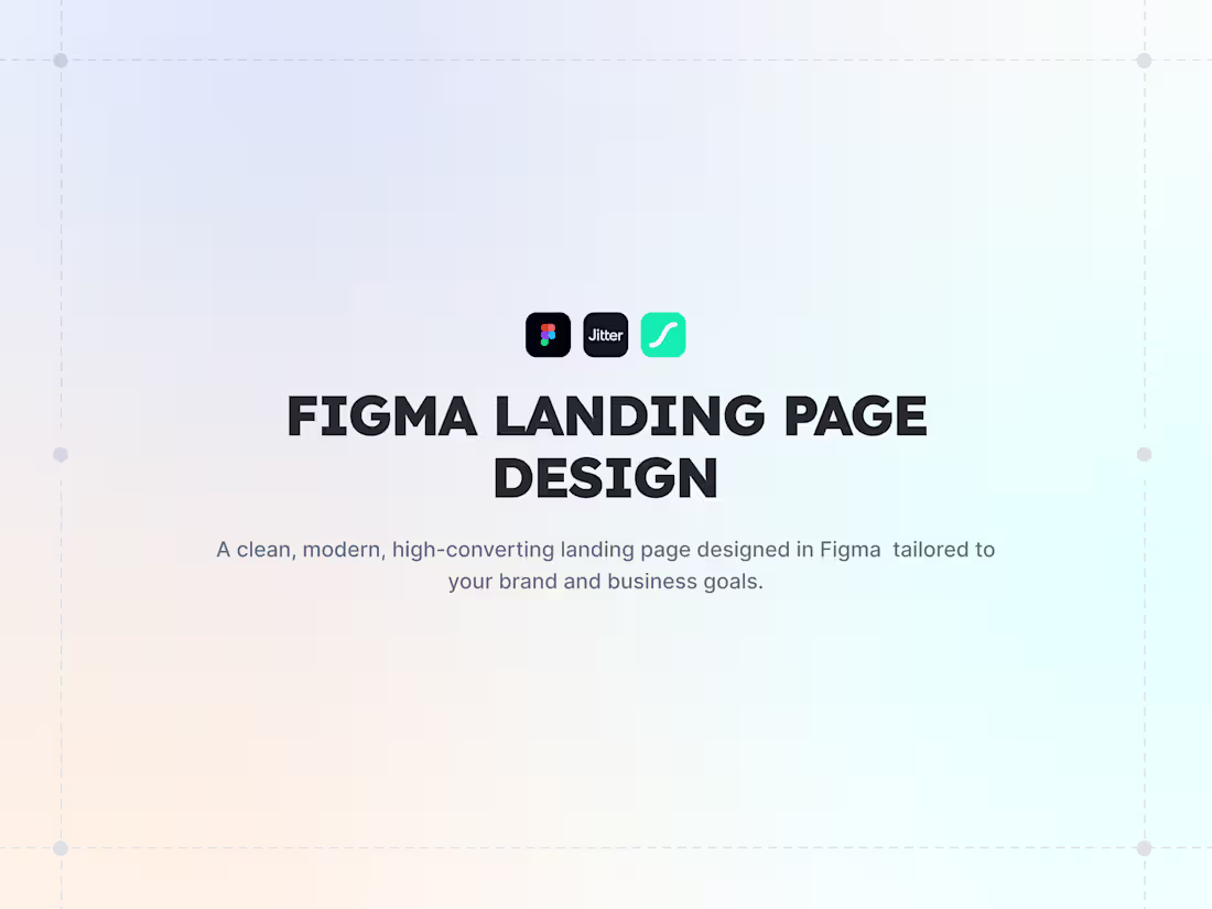 Cover image for Figma Landing Page Design