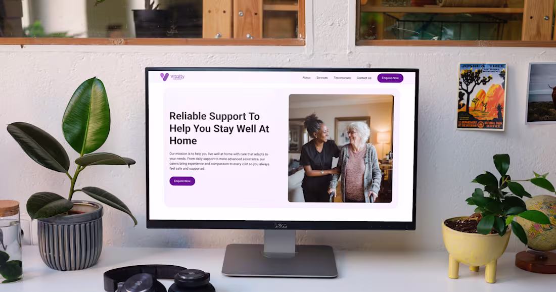 Cover image for Responsive Website Design for Vitality Care Group