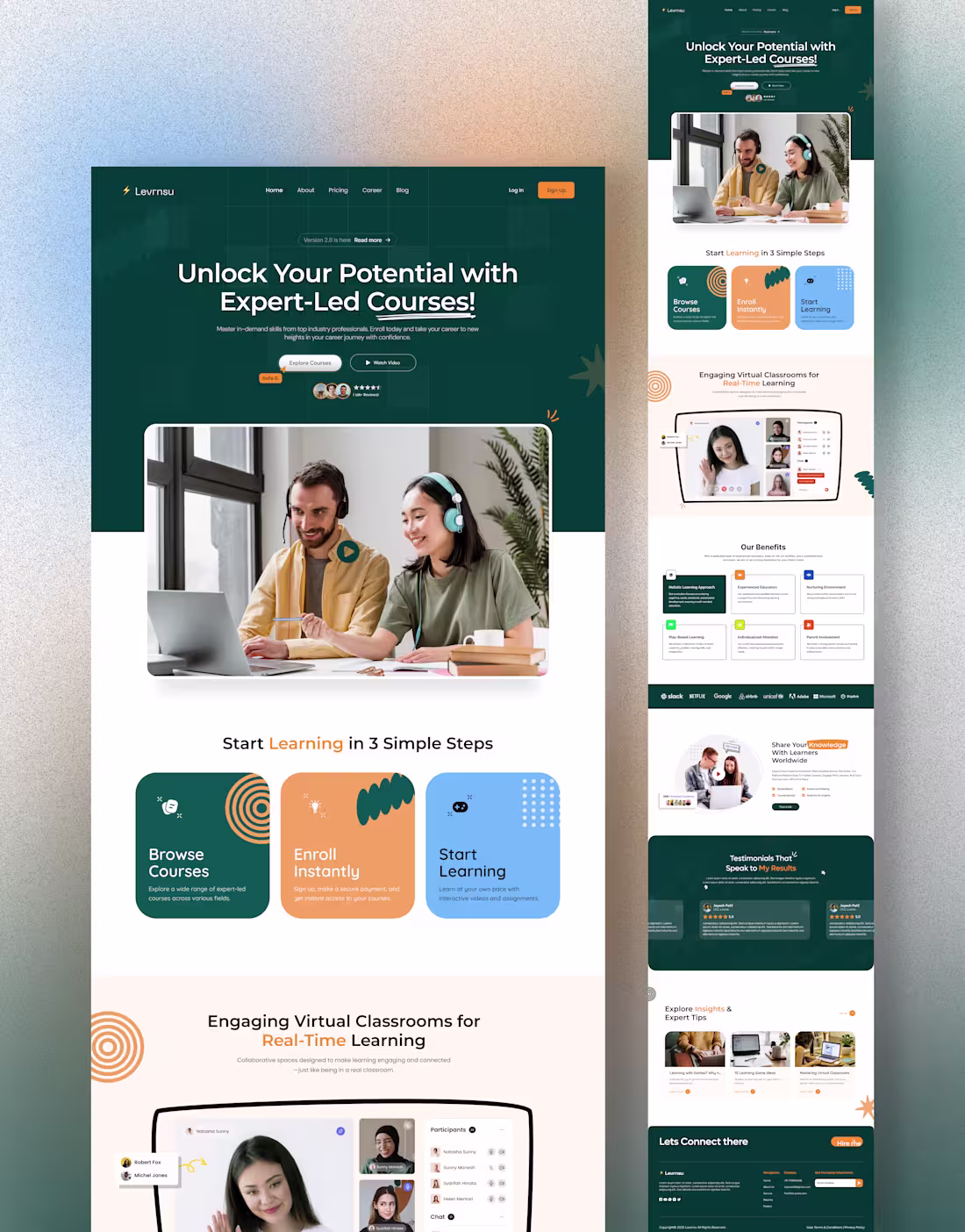 Cover image for Designed this Online Learning Platform