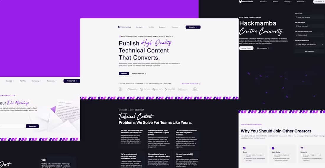 Cover image for Hackmamba Website Design