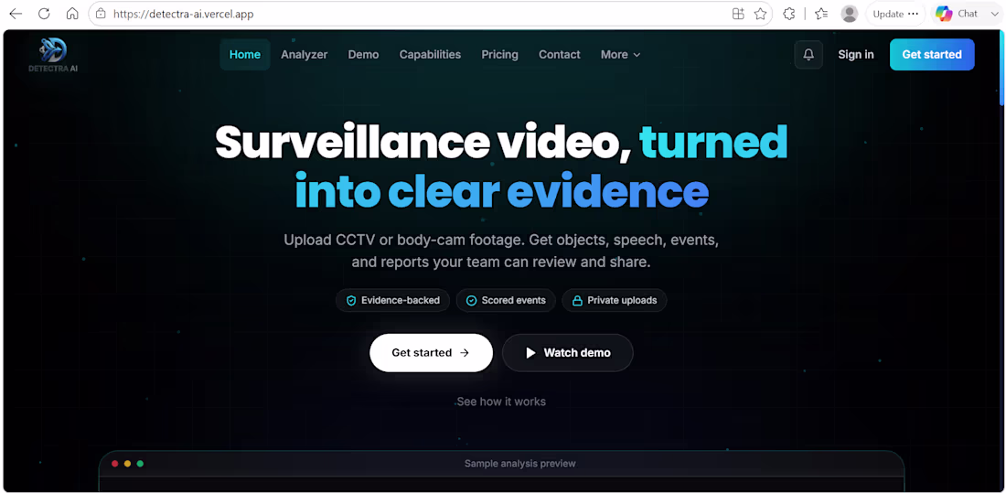 Cover image for Detectra-AI main screen image