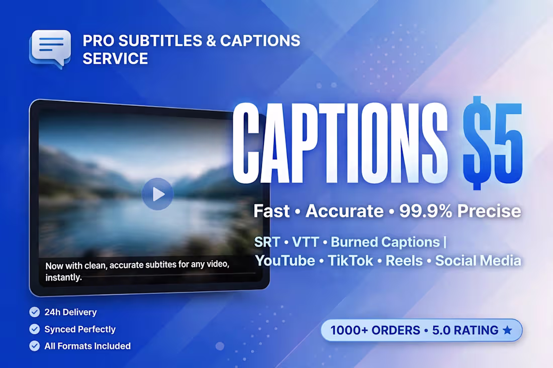 Cover image for Video Subtitles and Captions