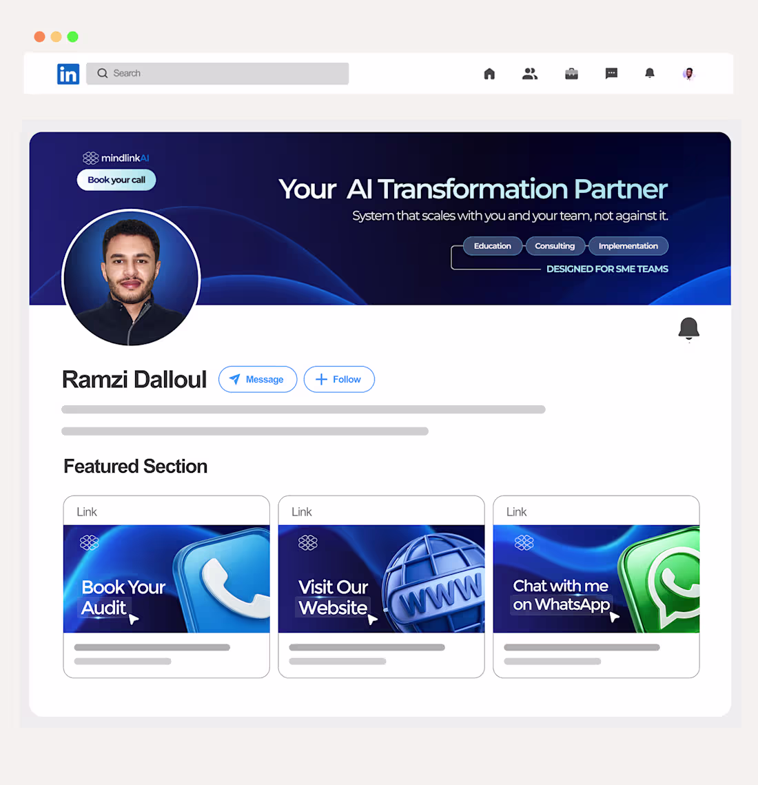 Cover image for Full LinkedIn Personal Branding for Founders