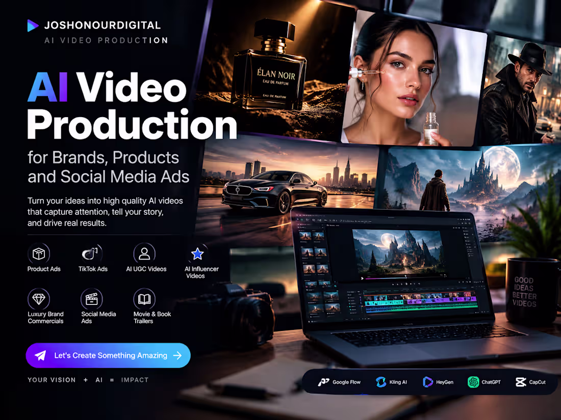 Cover image for AI Video Production for Brands, Products and Social Media Ads