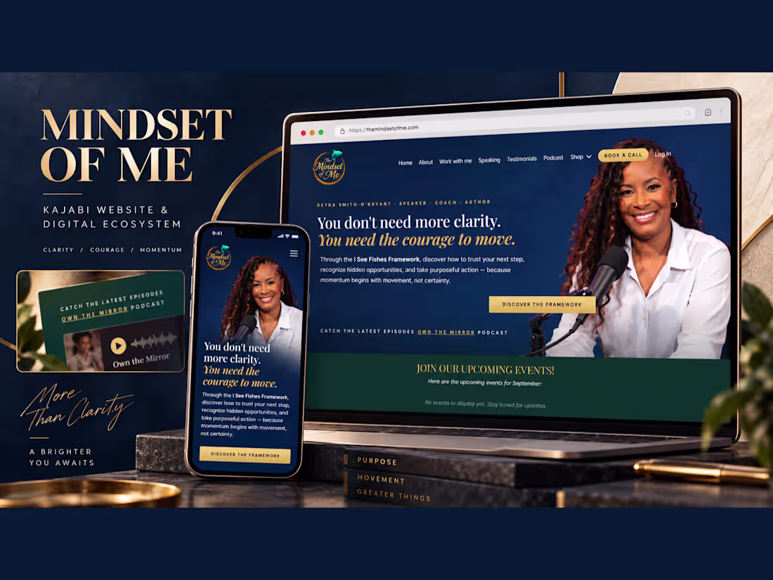 Cover image for Kajabi Website & Digital Ecosystem for Mindset of Me