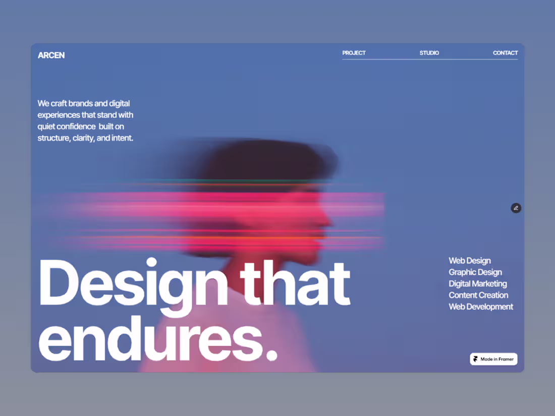 Cover image for Arcen Portfolio Template Development