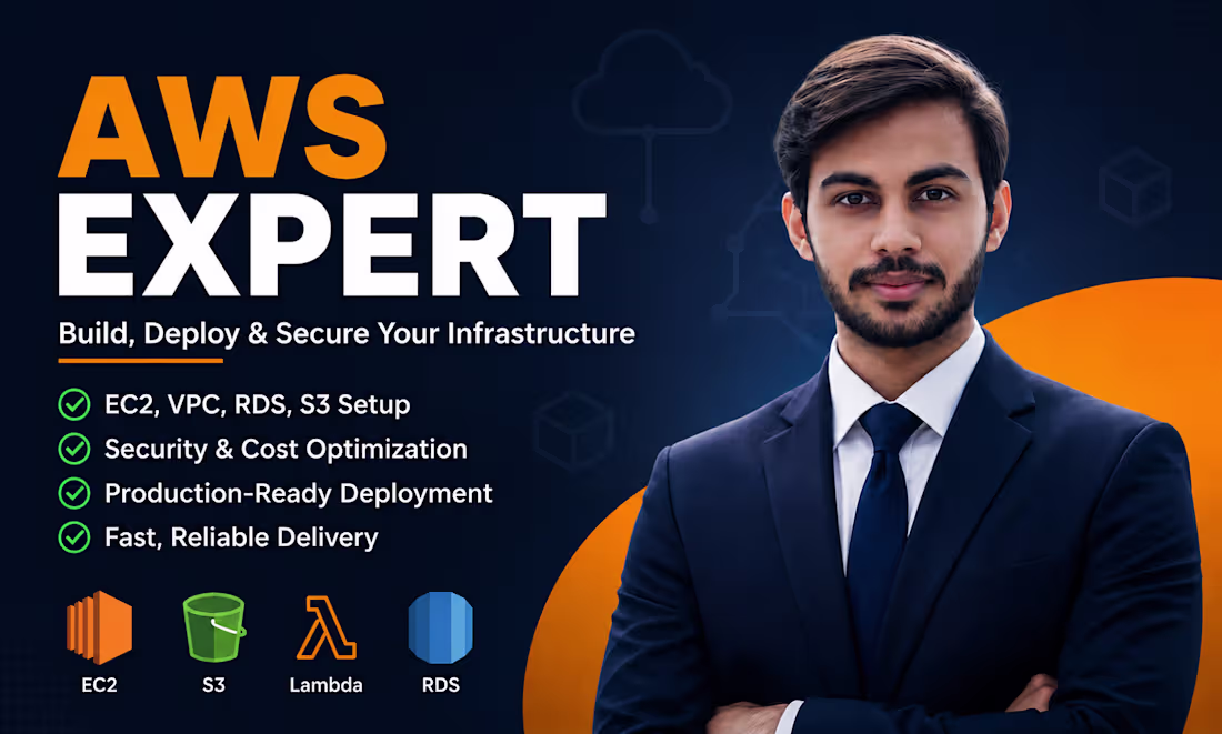Cover image for I will build, deploy & secure AWS cloud infrastructure