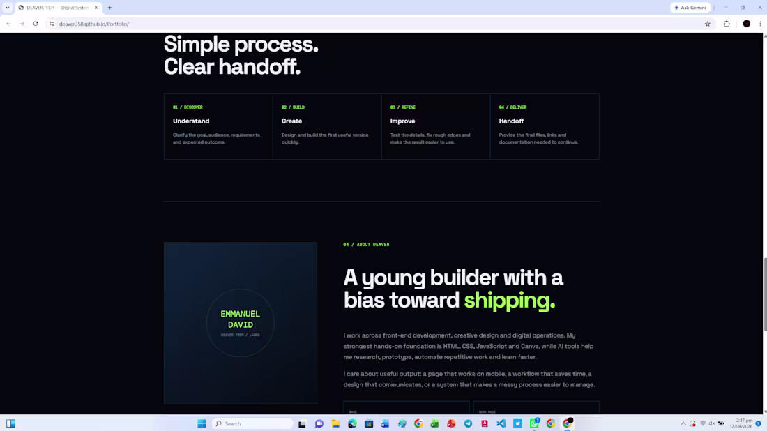 Cover image for A chance to create your website