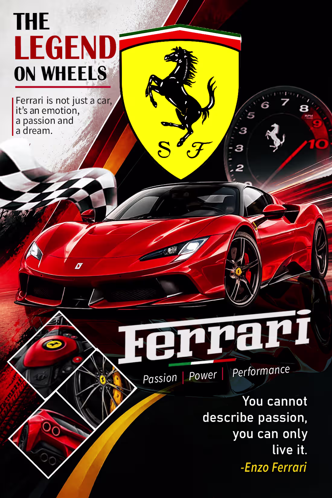 Cover image for Custom Car Poster Design | Sports & Luxury Cars
