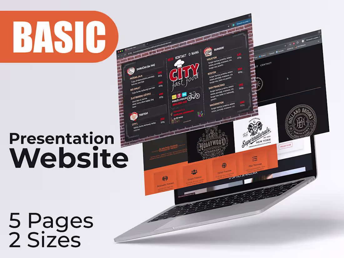Cover image for Basic Website Package – 5 Pages, 2 Breakpoints, 1 Revision