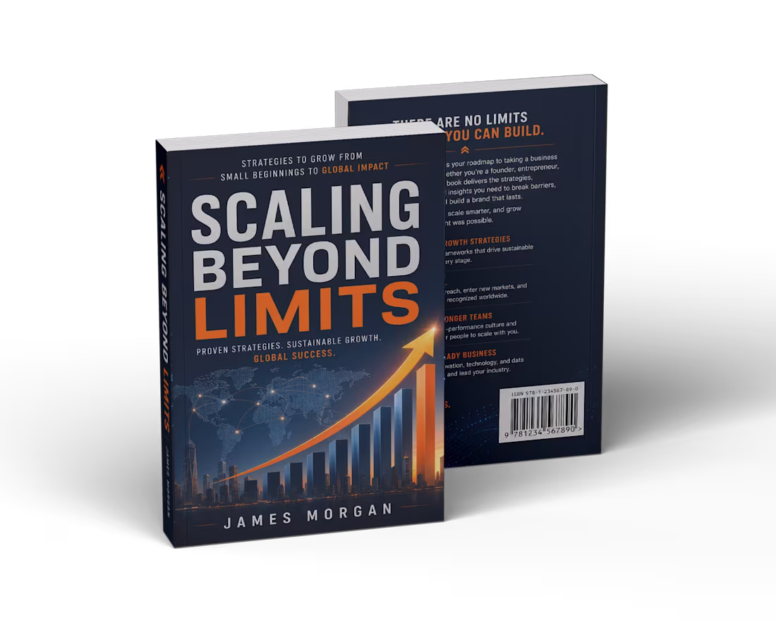 Cover image for Scaling Beyond Limits — Business Book Cover Design