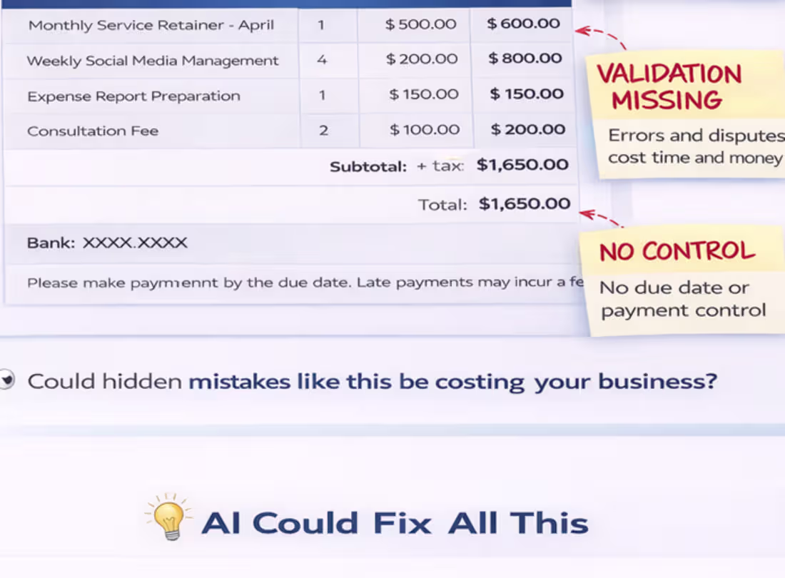 Cover image for This invoice looks clean.
Professional design.