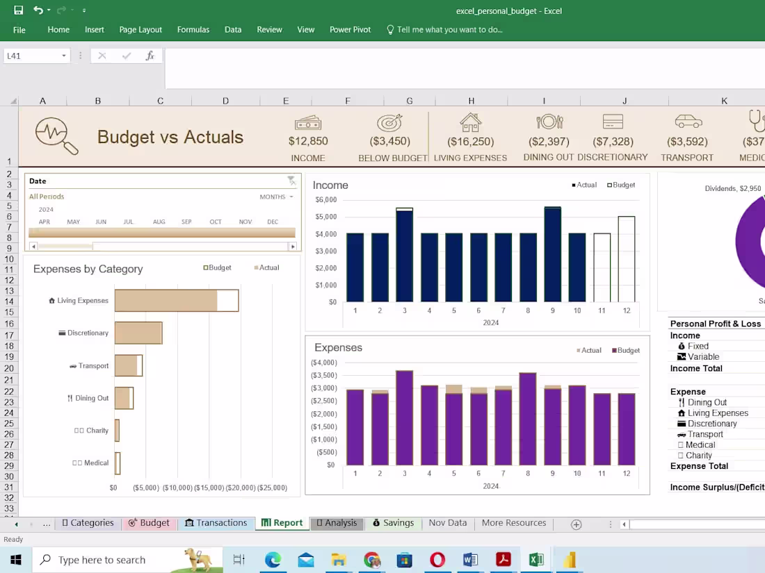 Cover image for Budget vs. Actual Analysis: Tracking Financial Performance & Var