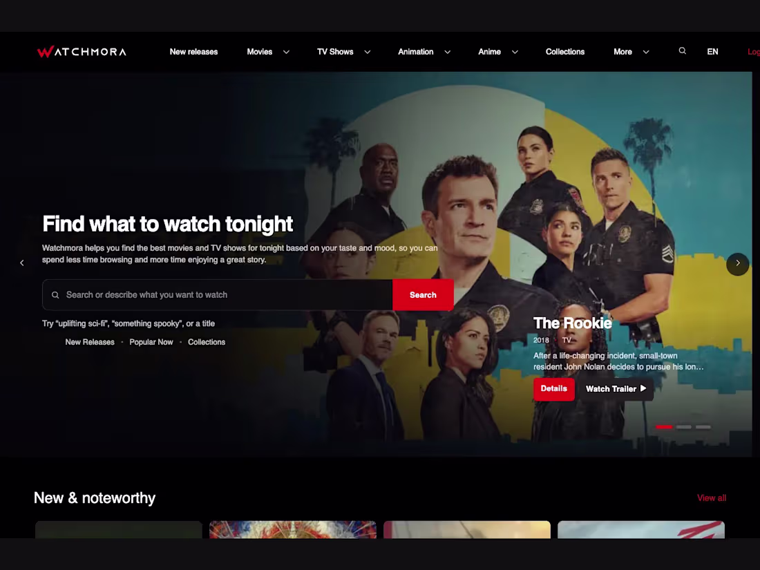 Cover image for Watchmora — Movie & TV Discovery Platform