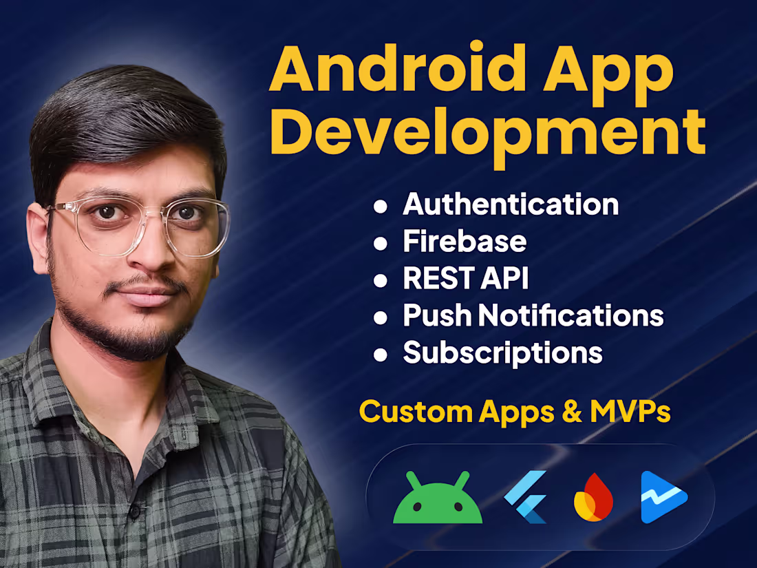 Cover image for I will design and develop custom android app for you.