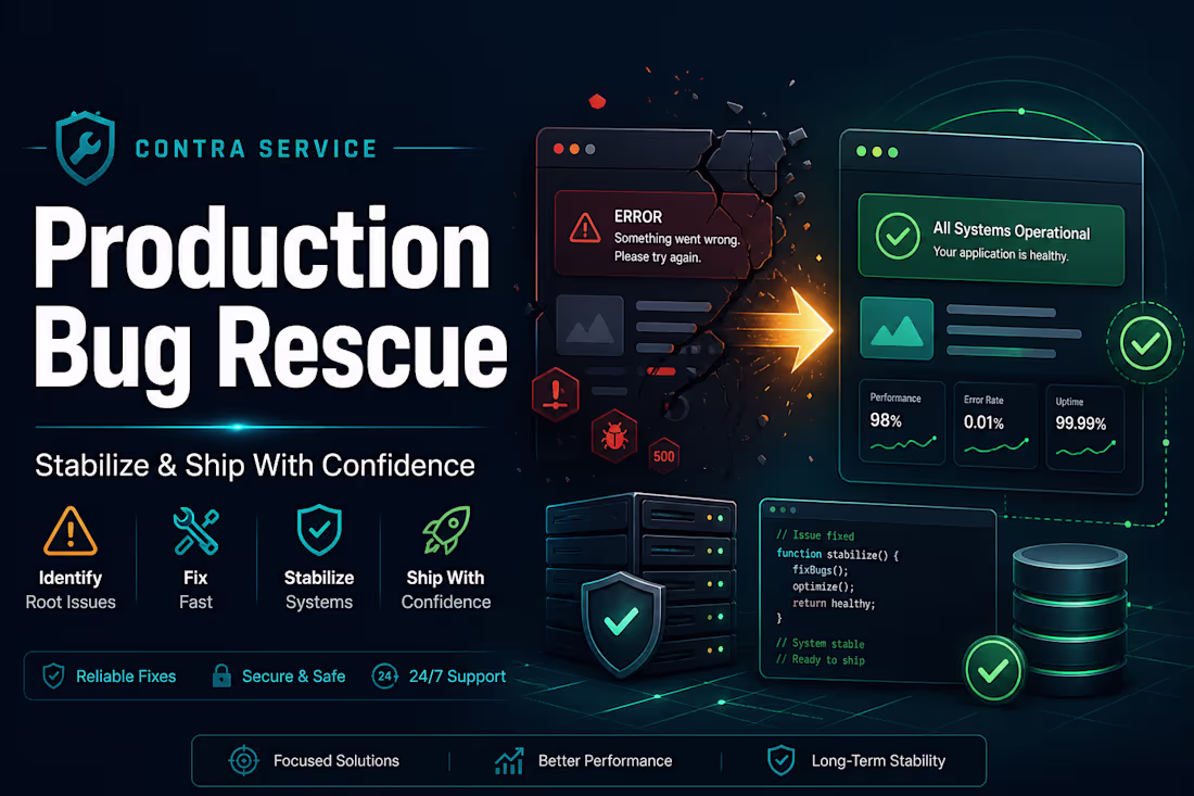 Cover image for Broken App with Production Bugs