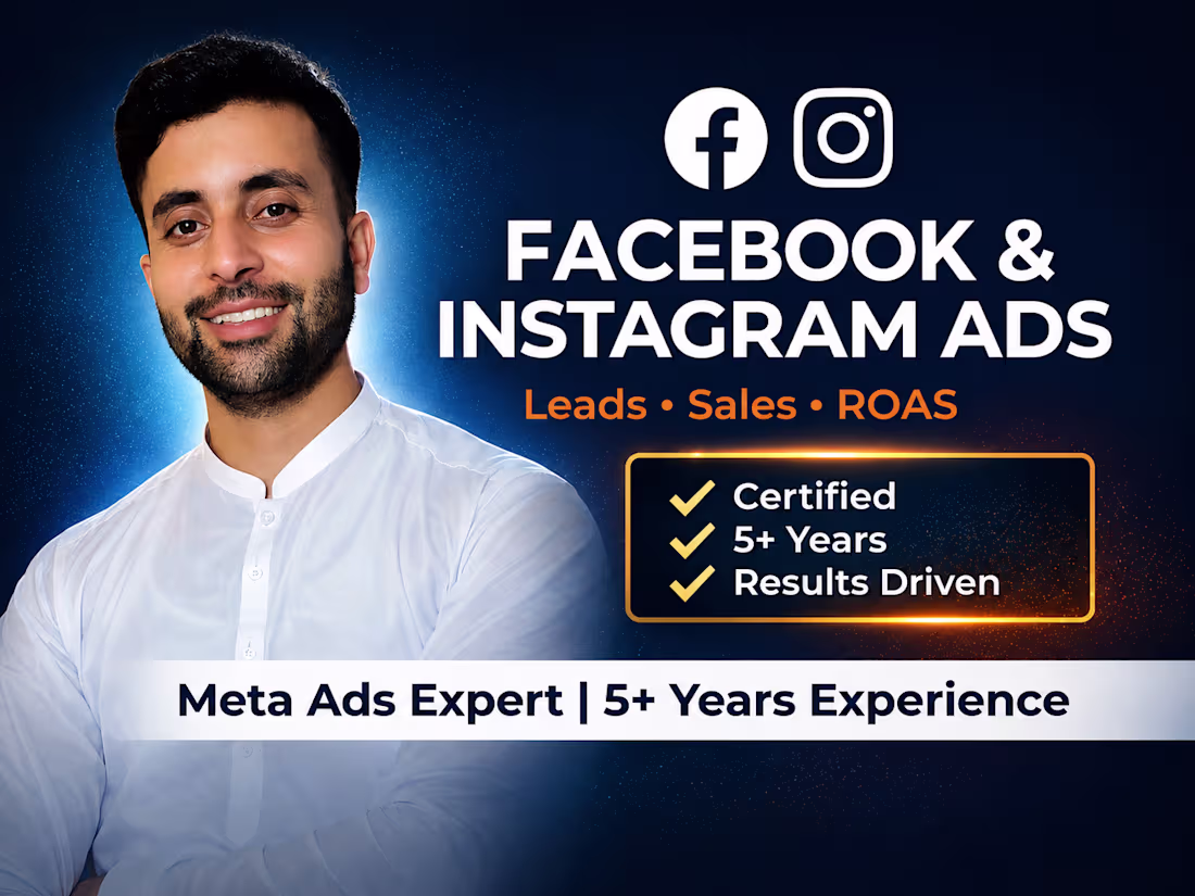 Cover image for Meta & Instagram Ads: Setup, Management & Optimization