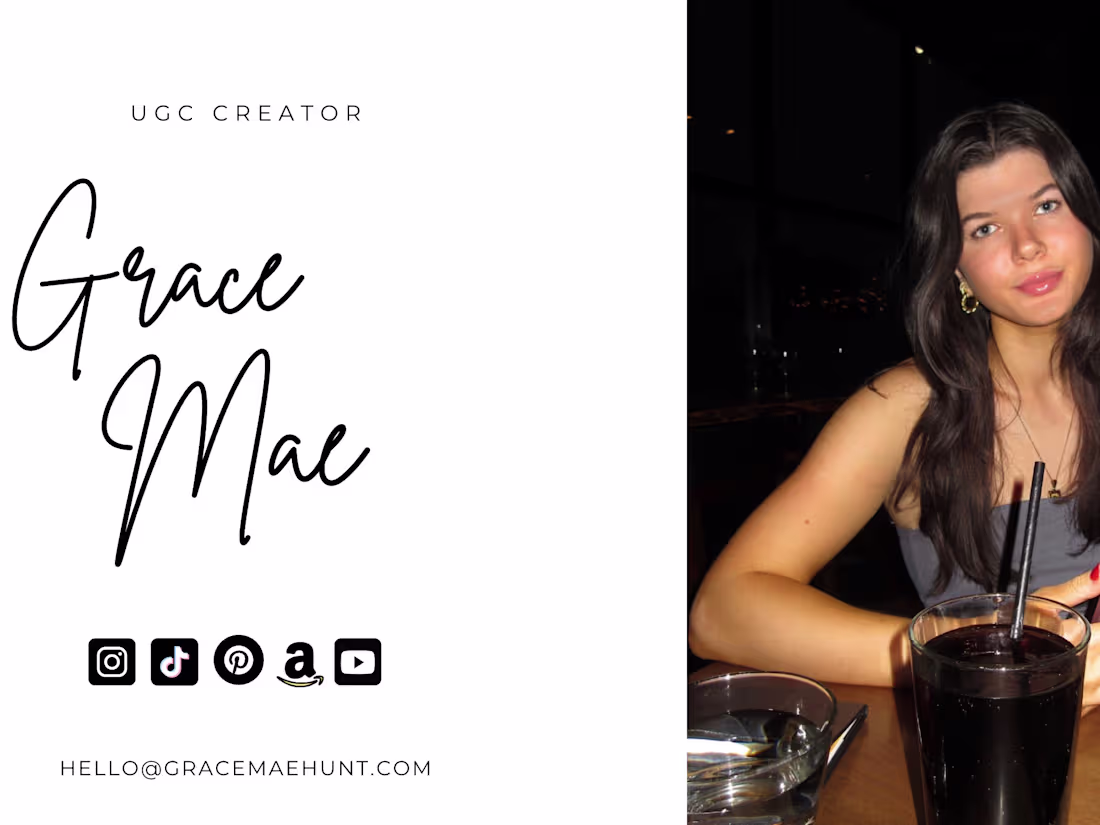 Cover image for Grace’s UGC Portfolio