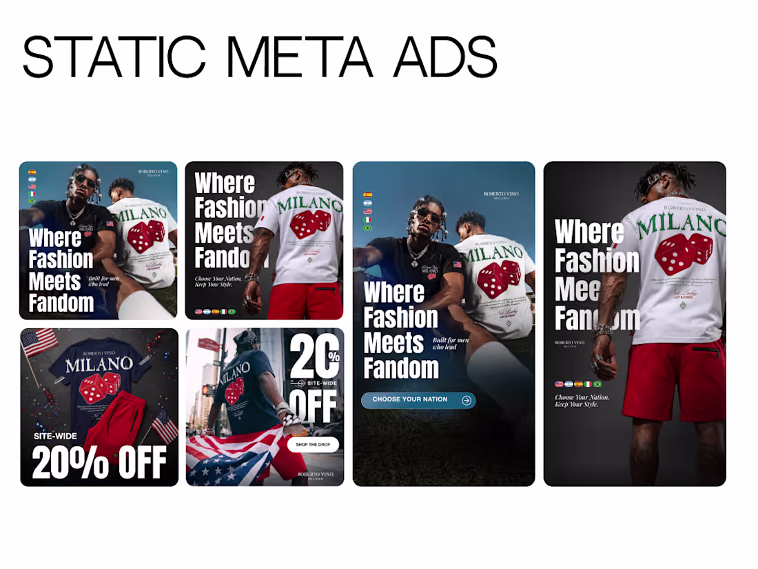 Cover image for Designed Meta ad creatives and