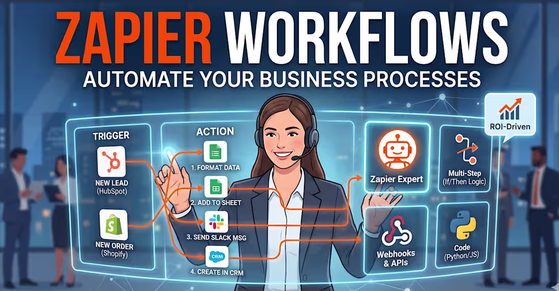 Cover image for Build advanced Zapier workflows and multi-step Zaps to automate