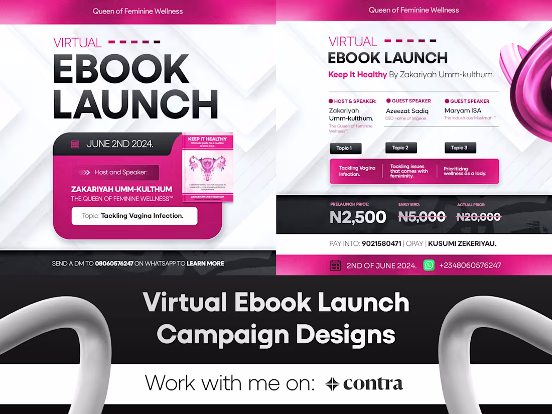 Cover image for Virtual Ebook Launch Campaign Design