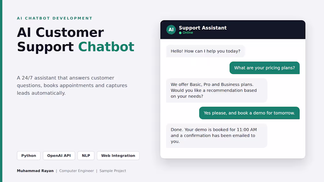 Cover image for Sample project: an AI-powered customer