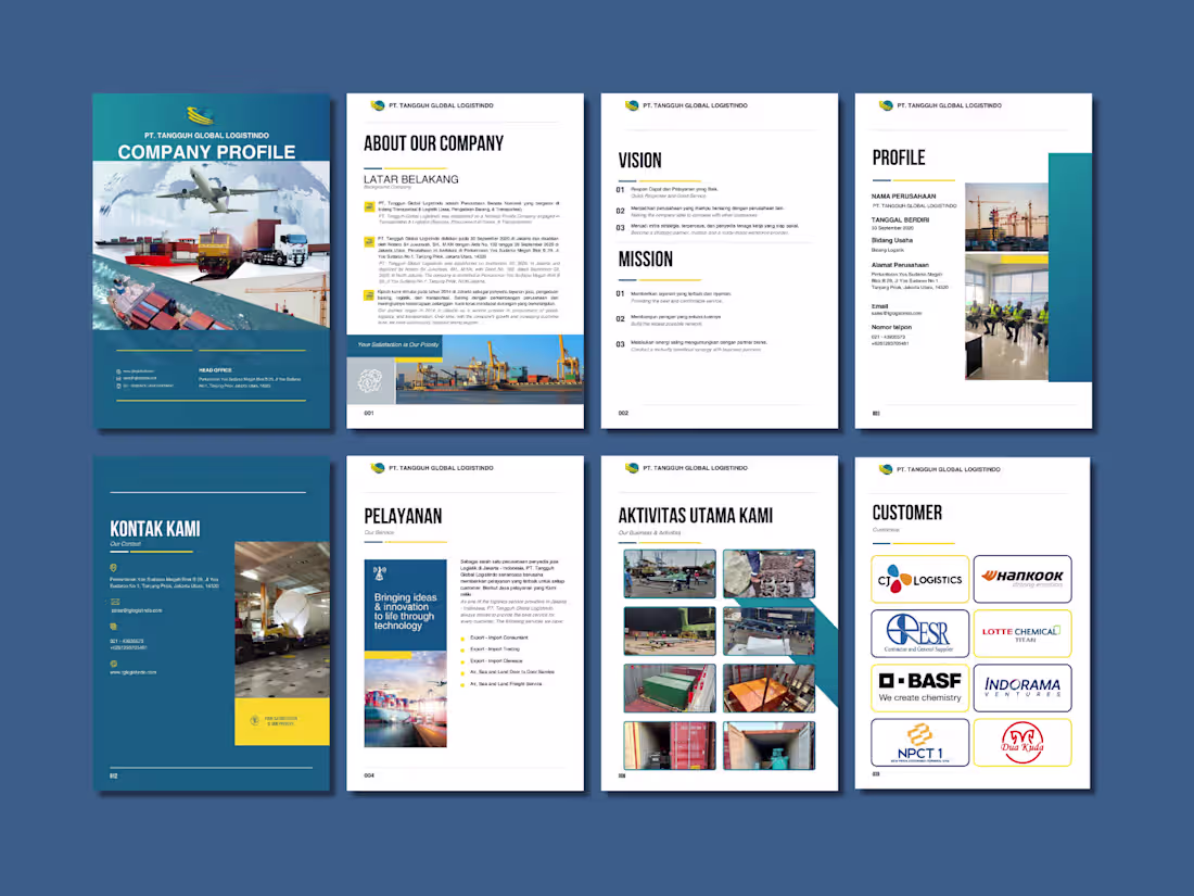 Cover image for Company Profile Design for Logistics