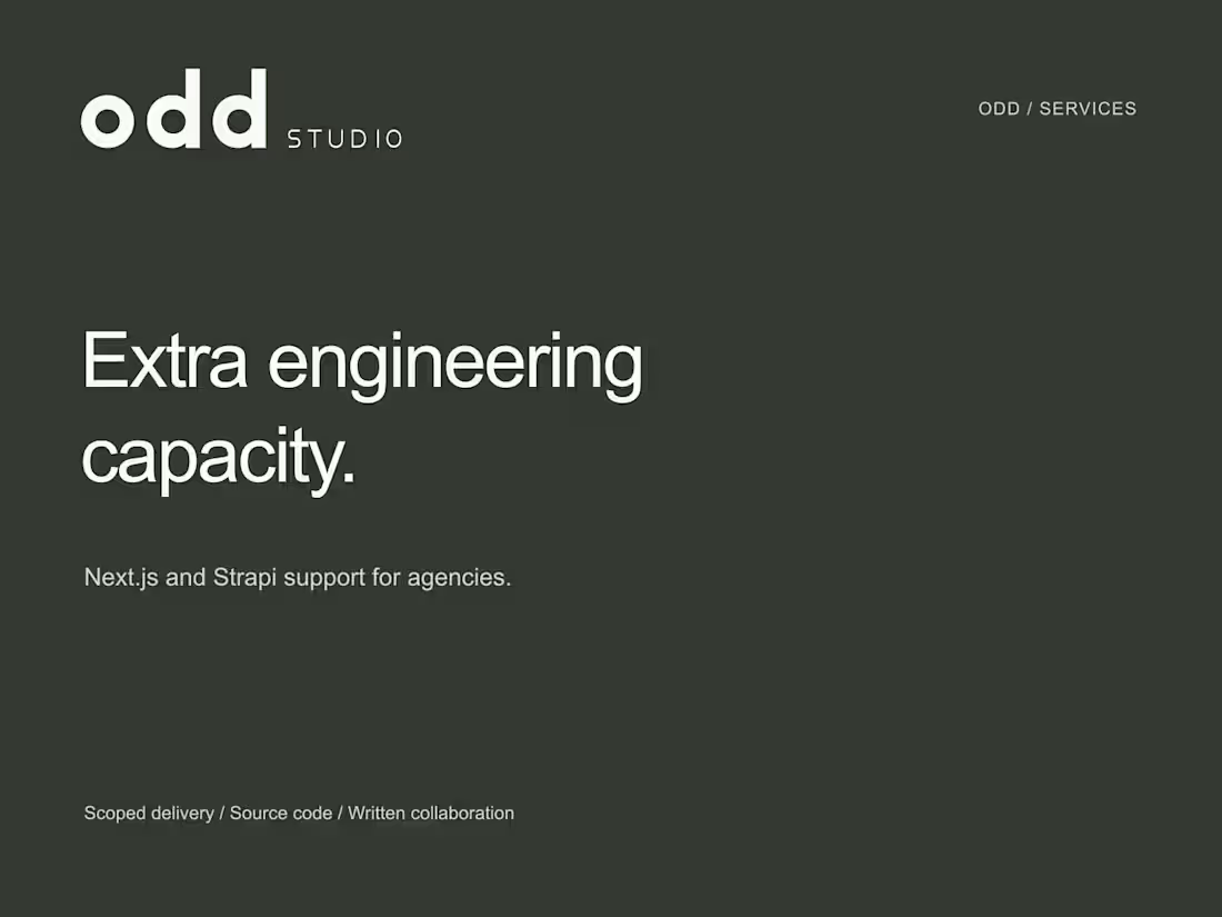 Cover image for Next.js & Strapi development for agencies