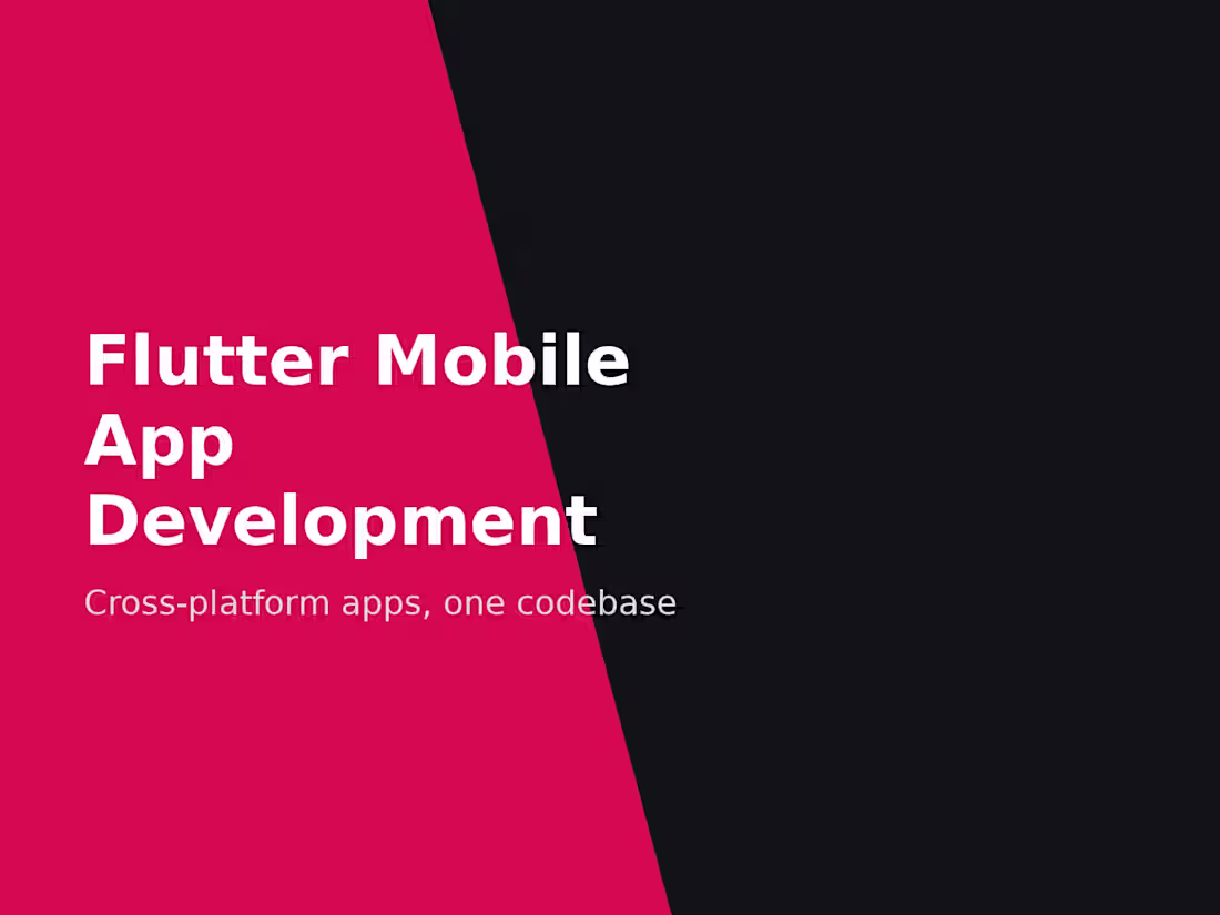 Cover image for Flutter Mobile App Development
