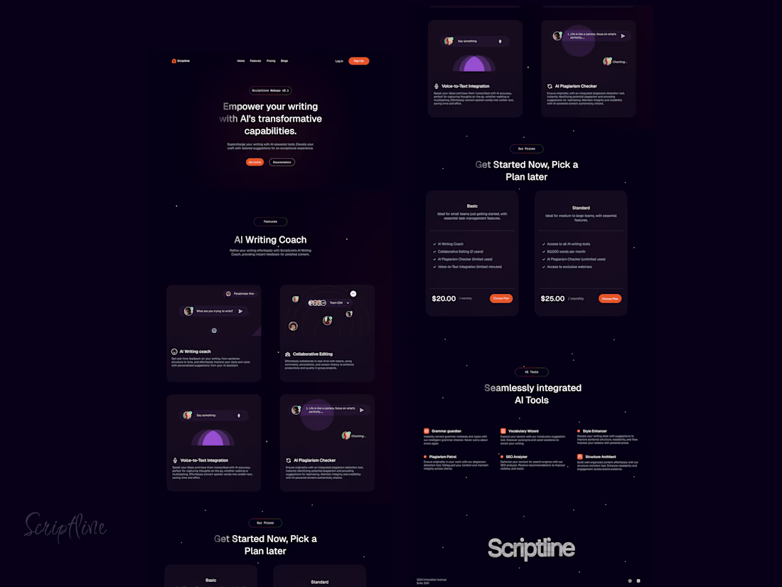 Cover image for Scriptline – AI Landing Page Writing Assistant