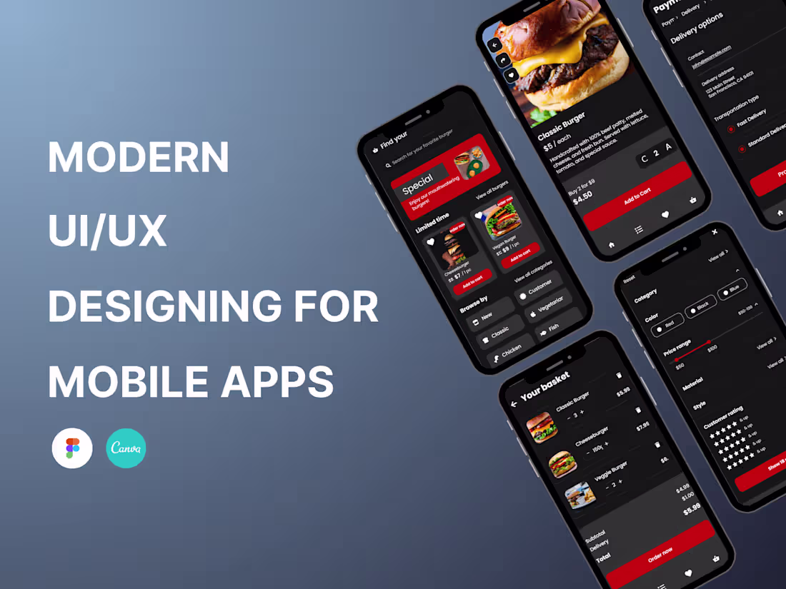 Cover image for Modern UI/UX Design for Mobile Applications