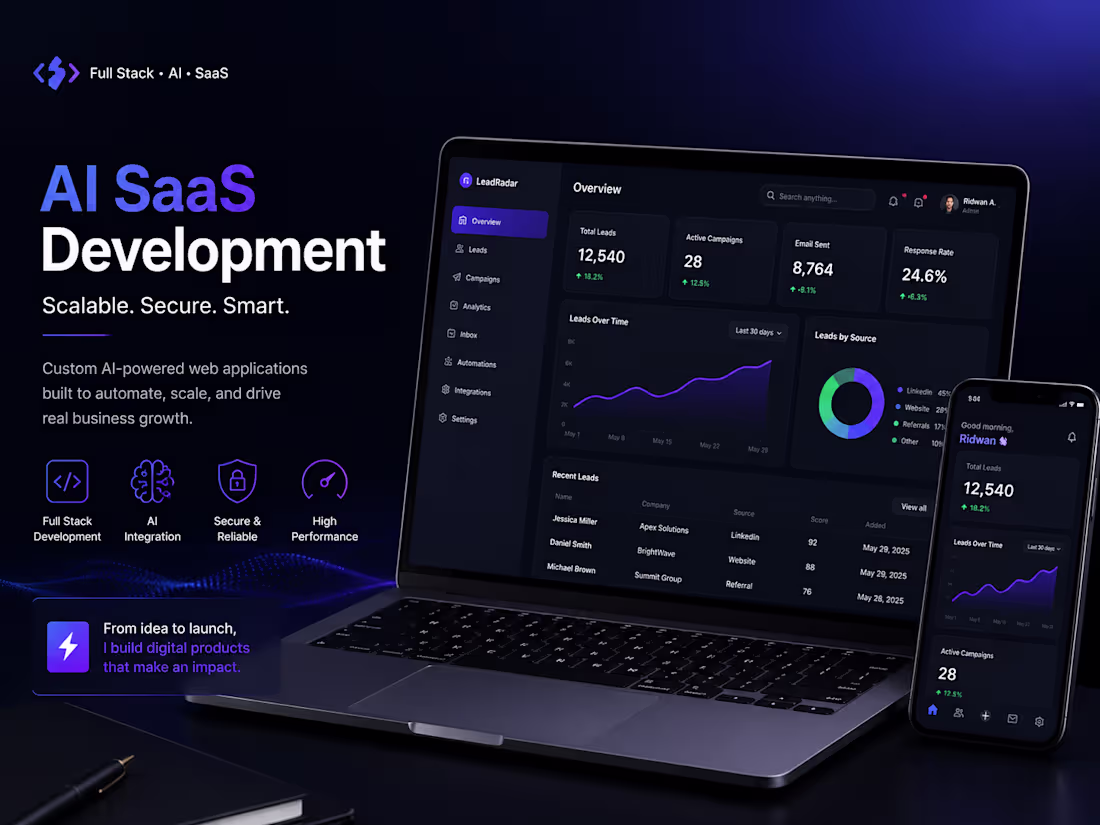 Cover image for AI SaaS Web Application Development
