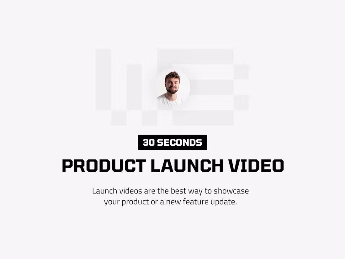 Cover image for Product Launch Video - 30 seconds