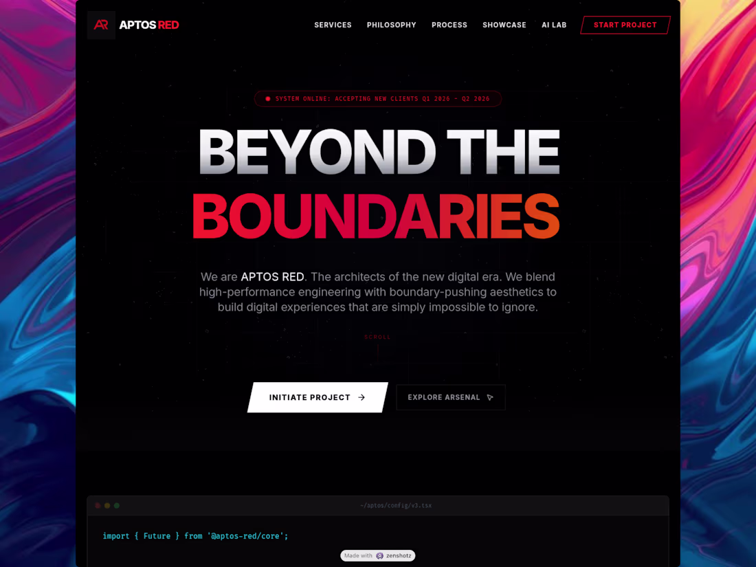 Cover image for Aptos Red - My Web