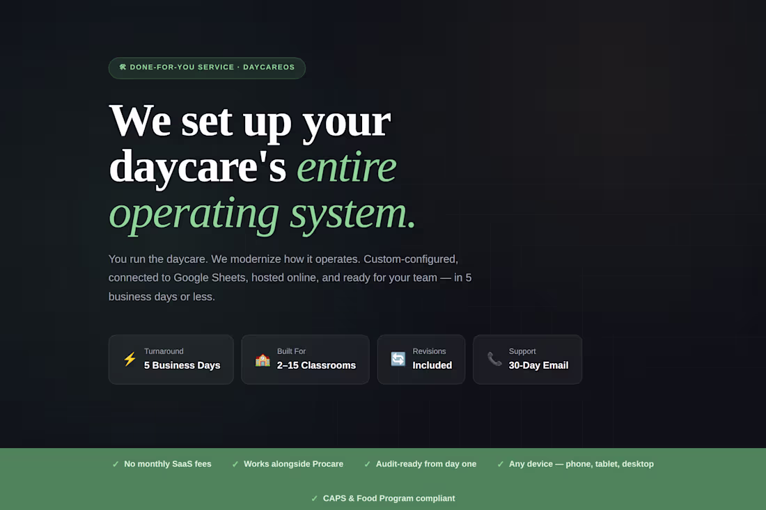 Cover image for Managed Operations Service