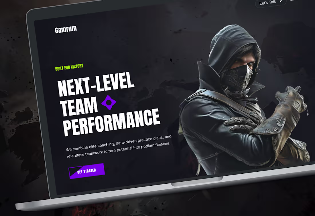 Cover image for A Modern Website Built for Competitive Gaming