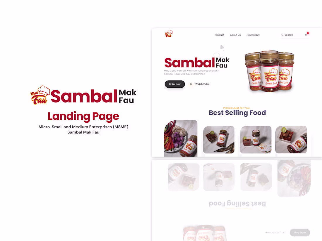 Cover image for Landing Page for Sambal Mak Fau 