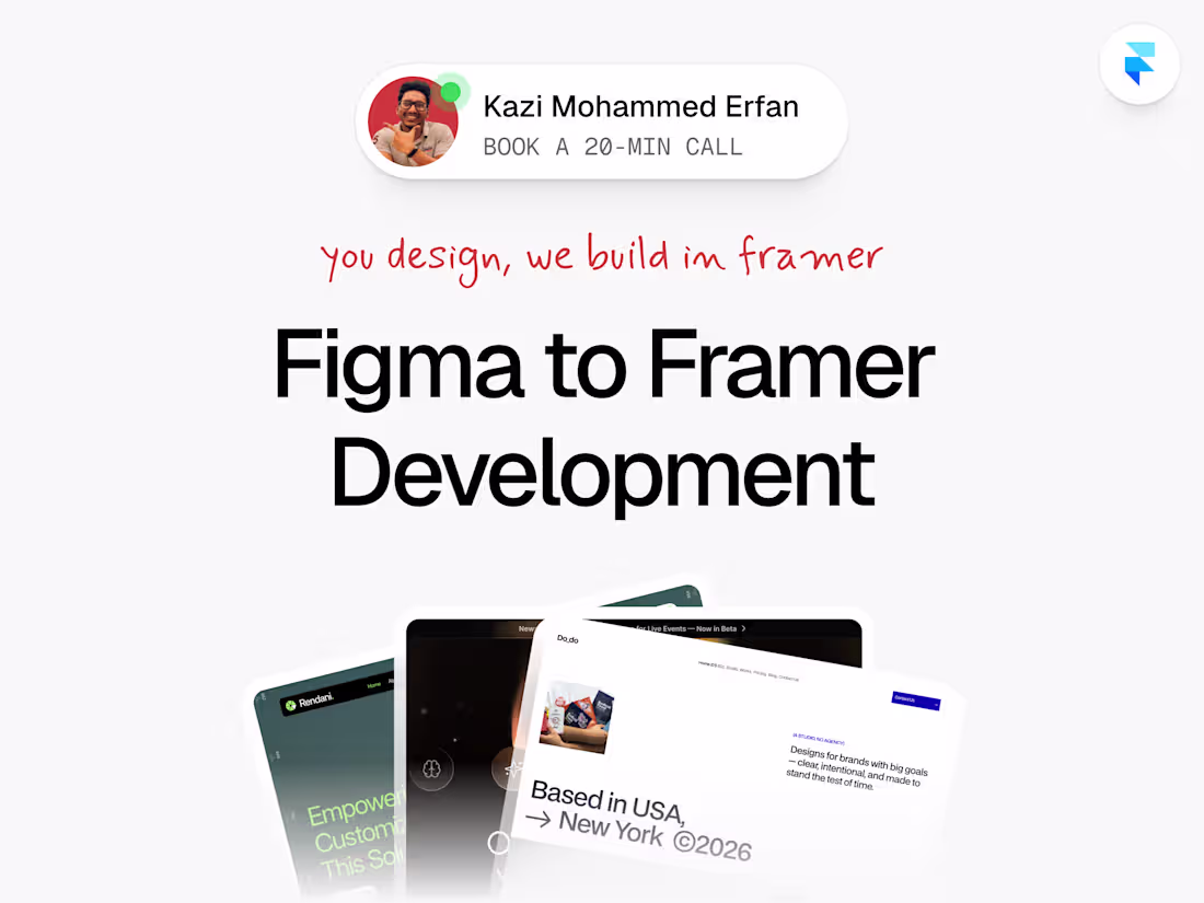 Cover image for Figma to Framer Development