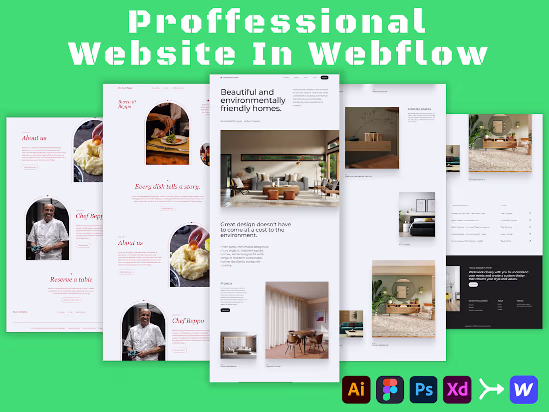 Cover image for Webflow Landing Pages Designed.